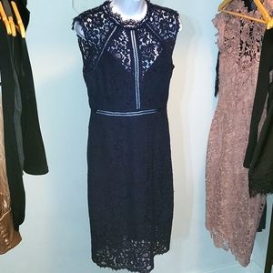 Bardot Navy Midi Dress Sz 10